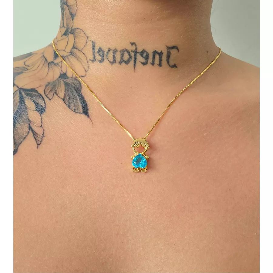 Conjunto Folheado A Ouro 18K Menino