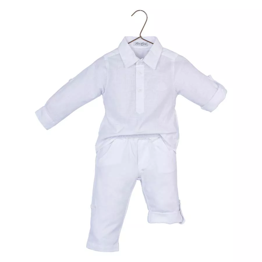 Conjunto Batizado Bata Oxford - Petit Papillon Bebê & Criança