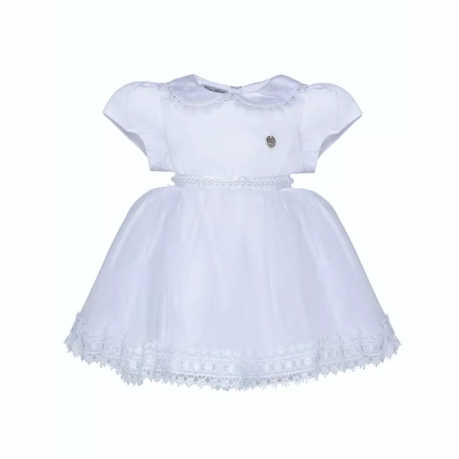 Vestido Batizado Saia Tule - Petit Papillon Bebê & Criança