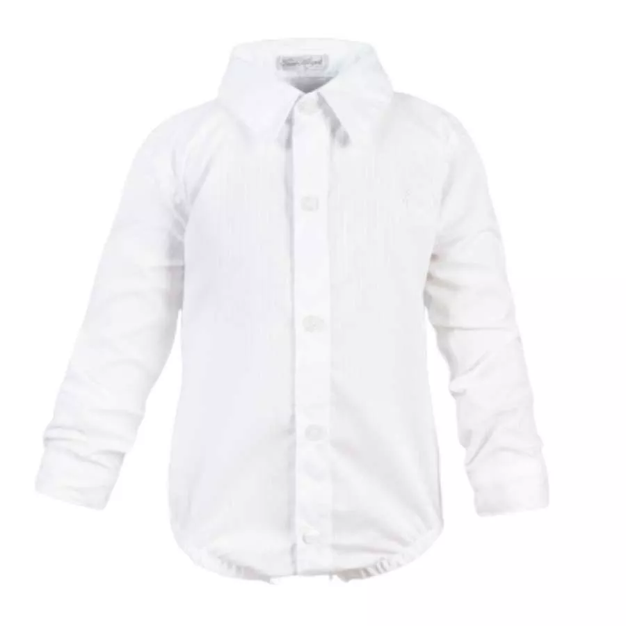 Body Camisa Branco Manga Longa - Petit Papillon Bebê & Criança