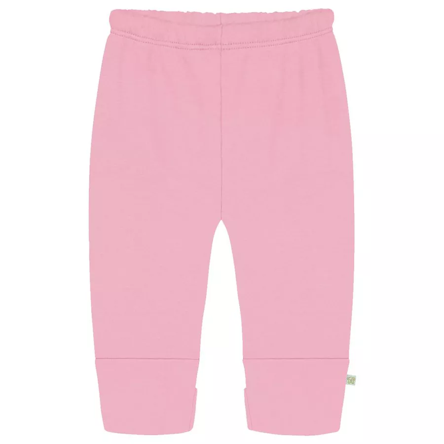 Calça Bebê Com Pé Reversível Rosa - Petit Papillon Bebê & Criança