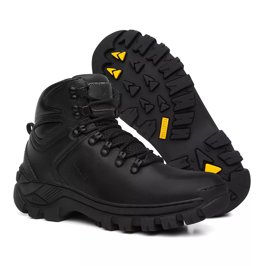 Bota Arizona em Couro Legítimo Reforçado Resistente com C.A.
