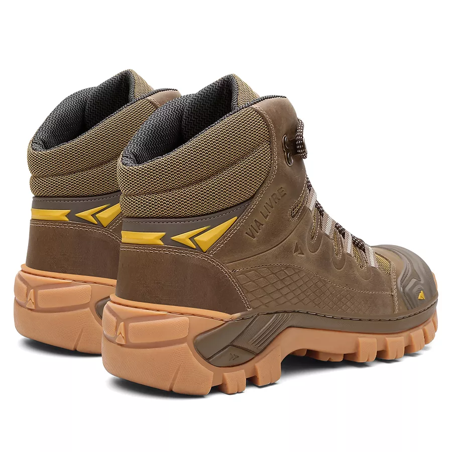 g-rap】COGNAC DA BUTTERMAN LP Bota Kansas em Couro Legítimo com