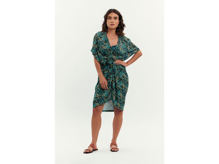 KIMONO CRETA ESCAMAS - 893 - Cana Caju