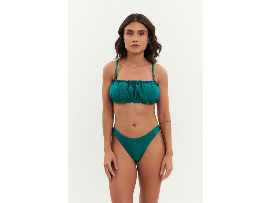 TOP SANCHO CANELADO JADE E CALCINHA SANCHO CANELAD...