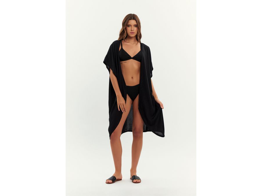 KIMONO CRETA BLACK - 927 - Cana Caju