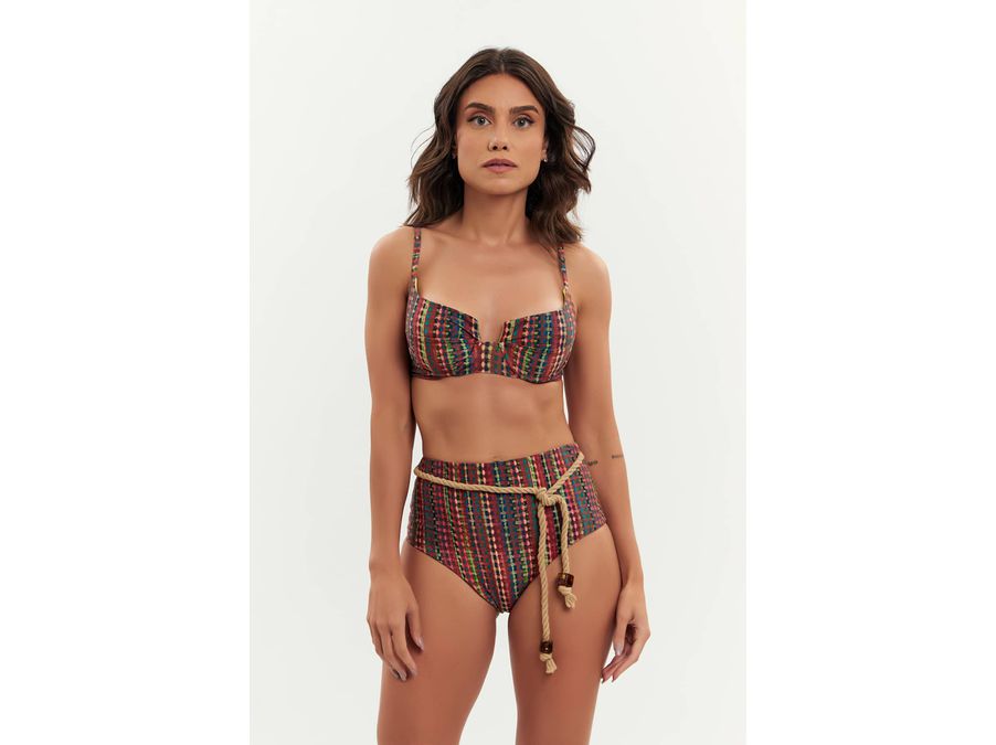 TOP LEBLON ARGILA E CALCINHA IPANEMA ARGILA