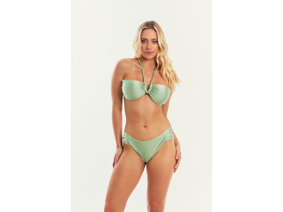 TOP CARAIVA PISTACHE E CALCINHA CARAÍVA PISTACHE