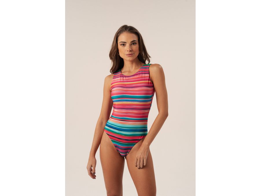 BODY LISTRADO SUNSET - 716 - Cana Caju