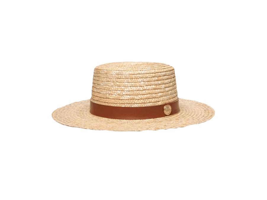 CHAPÉU PALHETA FAIXA CARAMELO - 655 - Cana Caju