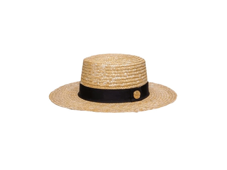 CHAPÉU PALHETA FAIXA PRETA - 653 - Cana Caju