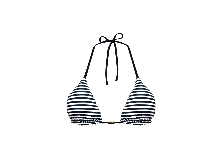 TOP CORTININHA DUPLA FACE LISTRADO PRETO BRANCO E ...