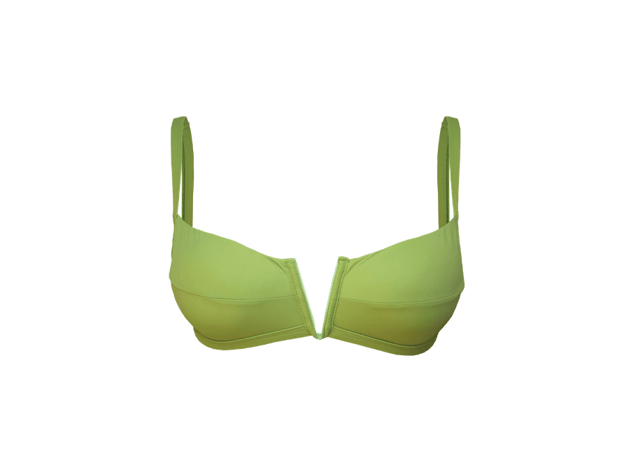 TOP QUADRADO VERDE ABACATE E CALCINHA ASA DELTA VE...