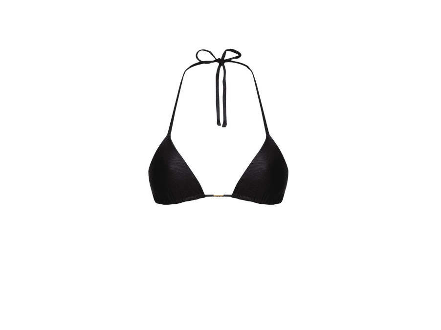 TOP CORTININHA CIRRÊ ZOO PRETO E CALCINHA FIXA CIR...