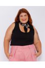 Regata Ribana Elegance Plus Preta - Plus Size