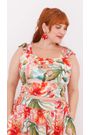 Top Babadinho Viscose Floral Color - Plus Size