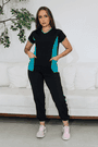 Scrub Confort Bicolor Preto e Verde