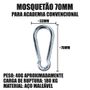 Mosquetão para academia convencional 70mm