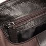 Necessaire Masculina em Nylon com Detalhe em Couro Café