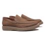 SAPATO MOCASSIM MASCULINO CASUAL EM COURO MARROM