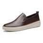 MOCASSIM MASCULINO CASUAL EM COURO MARROM
