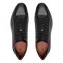 SAPATÊNIS MASCULINO CASUAL EM COURO PRETO COM CONFORTO