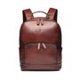 Mochila para Notebook em Couro Conhaque