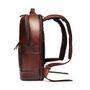 Mochila para Notebook em Couro Conhaque