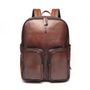 Mochila Porta Notebook Masculina Em Couro Marrom