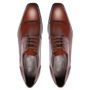 SAPATO BROGUE MASCULINO SOCIAL EM COURO MARROM 