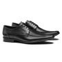 Sapato Masculino Derby Em Couro Preto