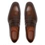 SAPATO LOAFER MASCULINO SOCIAL EM COURO MARROM COM CONFORTO 