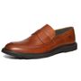 Sapato Mocassim Social Masculino Em Couro Whisky