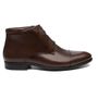 Bota Derby Casual Masculina Em Couro Marrom