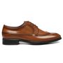 Sapato Derby Brogue Social Masculino Em Couro Marrom