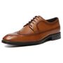 Sapato Derby Brogue Social Masculino Em Couro Marrom