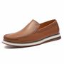 SAPATO MOCASSIM MASCULINO CASUAL EM COURO MARROM