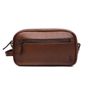 Necessaire Masculina Em Couro Conhaque