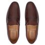 SAPATO LOAFER MASCULINO CASUAL EM COURO MARROM EM GEL