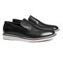 Sapato Loafer Masculino Social Em Couro Preto