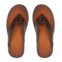 CHINELO MASCULINO CASUAL EM COURO MARROM