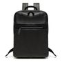  MOCHILA PORTA NOTEBOOK MASCULINA EM COURO PRETO 