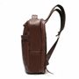 MOCHILA PORTA NOTEBOOK MASCULINA EM COURO MARROM 