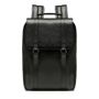MOCHILA PORTA NOTEBOOK MASCULINA EM COURO PRETO 