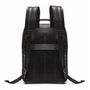 MOCHILA PORTA NOTEBOOK MASCULINA EM COURO PRETO 