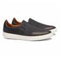 Slip-On Masculino Em Couro Preto