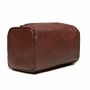 NECESSAIRE MASCULINA EM COURO MARROM 
