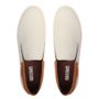 SLIP-ON MASCULINO CASUAL EM COURO BRANCO