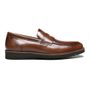 SAPATO LOAFER MASCULINO SOCIAL EM COURO MARROM 