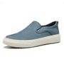 SLIP-ON MASCULINO CASUAL EM COURO AZUL 